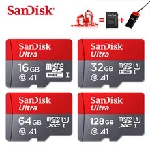 Карта памяти SanDisk 32 ГБ micro sd карта 128 Гб 64 Гб tarjeta micro sd 16 ГБ tf карта класса 10 Флэш-карта
