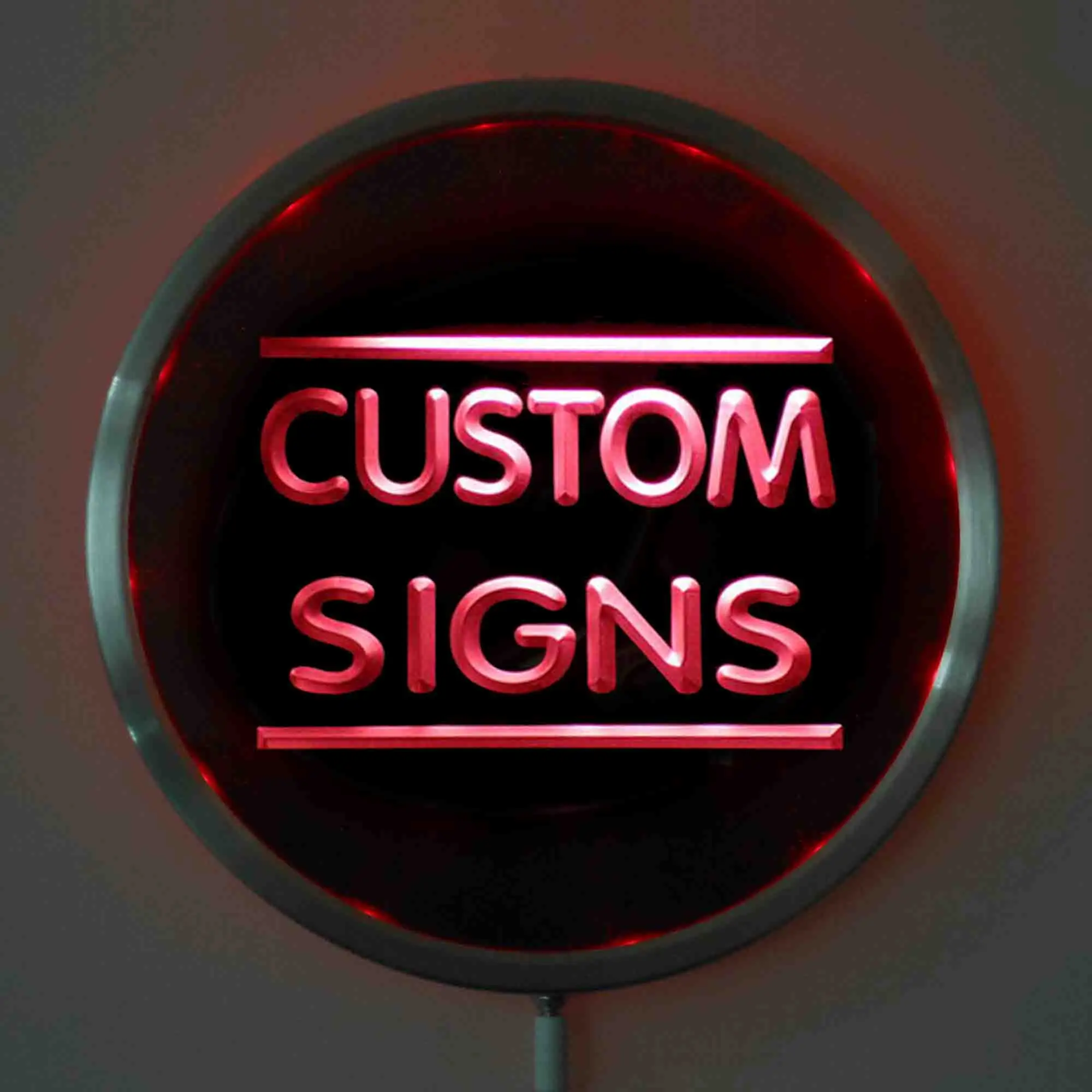 New Round Custom Led Neon Signs 25cm 10 Inch Design Your Own Circle Led Signs With Rgb Multi