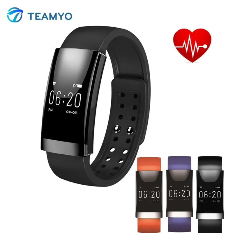 Teamyo MS01 Bluetooth Smart Wristband Fitness Tracker Heart Rate Smart Bracelet monitor cardiaco Sleep Monitor Remote