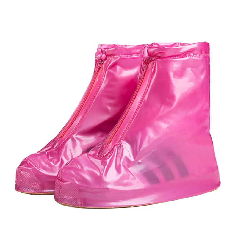 Aleafalling однотонные красочные водонепроницаемый чехол для обуви плотные Складные портативные сапоги модные путешествия пластиковые сапоги на молнии SC005