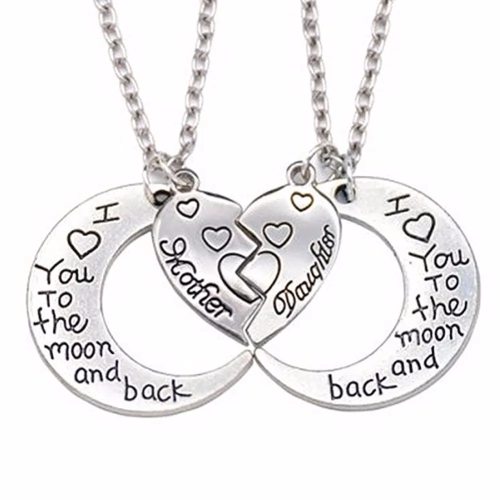 Ожерелье с подвеской в виде сердца для матери или дочки|chain necklace|necklaces for womenheart pendant