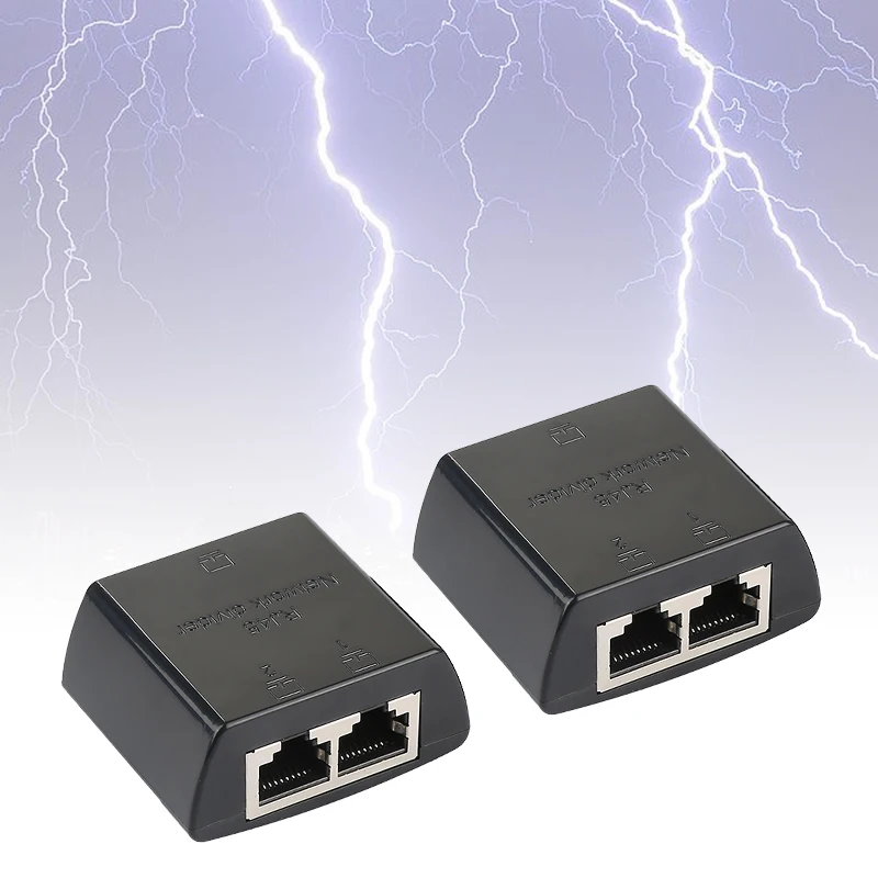 Черный Разветвитель RJ45 1 2 двойной гнездовой порт CAT5/CAT6 LAN разъем Ethernet сетевые