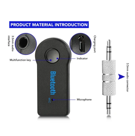 Мини аудиоприемник с разъемом 3 5 мм Bluetooth AUX для VW Volkswagen Golf 6 7 JETTA PASSAT B5 B6 B7 B8 MK4 MK5 MK6