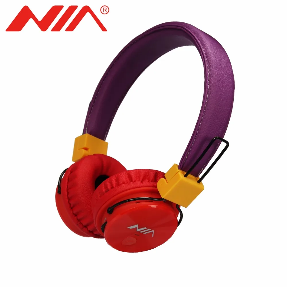 

NIA X3 Original Wireless Headphone Foldable Bluetooth Stereo Headsets with Mic Support TF Card FM Radio Portable Earphone