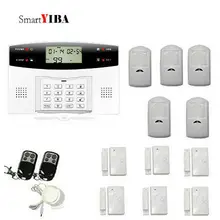 SmartYIBA 433 МГц Беспроводная GSM сигнализация, для домашней охранной сигнализации, с дверью/инфракрасным детектором