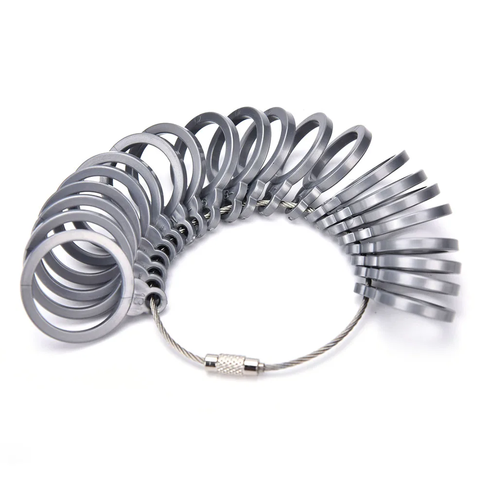 

1 set 21 Pcs Jewelry Size Tool Ring Sizing Measure Tool Jeweler Gauge Set Finger Sizer