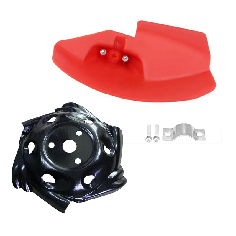 

Trimmer Head+Brush Guard Clamp Plate Kit For Strimmer Grass Trimmer Lawn Mower Accessories Yard Tool