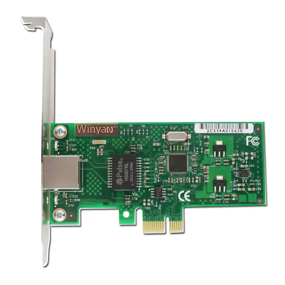 Winyao WY574T PCI-Express X1 10/100/1000 Мбит/с RJ45 Gigabit Ethernet сетевой карты серверный адаптер NIC для 82574 EXPI9301CT