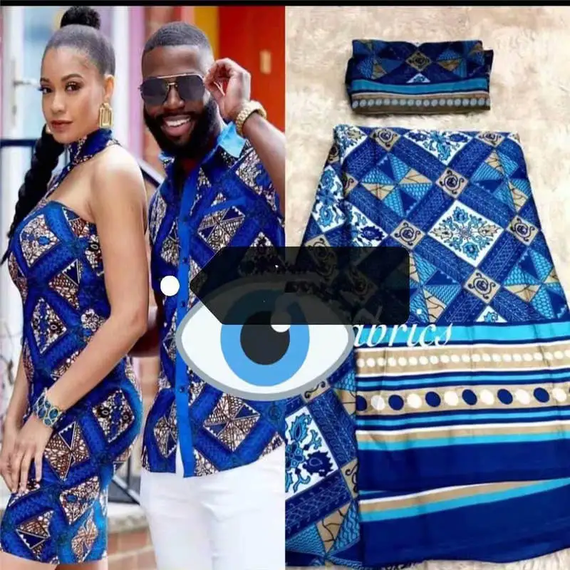 Горячая модный дизайн высокого качества искусственный шелк Африканский принт ткань, Африканский Воск печатает 4+ 2 ярдов/комплект! DFF6237