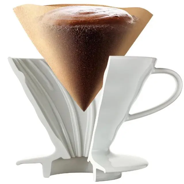 Best Offers 100 pcs /set Coffee Papers Filter Healthy Unbleached Cups Strainer Filter Hand Drip Paper Coffee Packs Disposable Filter LPT7390