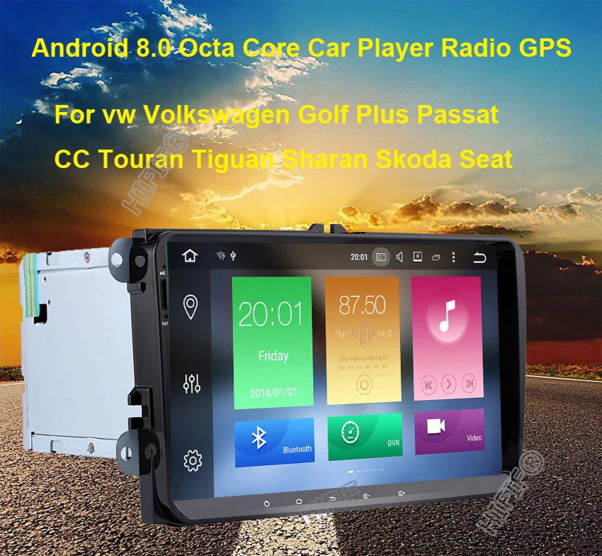 Cheap IPS New 9" Octa Core PX5 4GB Android Car Radio Audio Stereo For Volkswagen VW PASSAT CC GPS Navigation Tape Recorder Head Unit 2