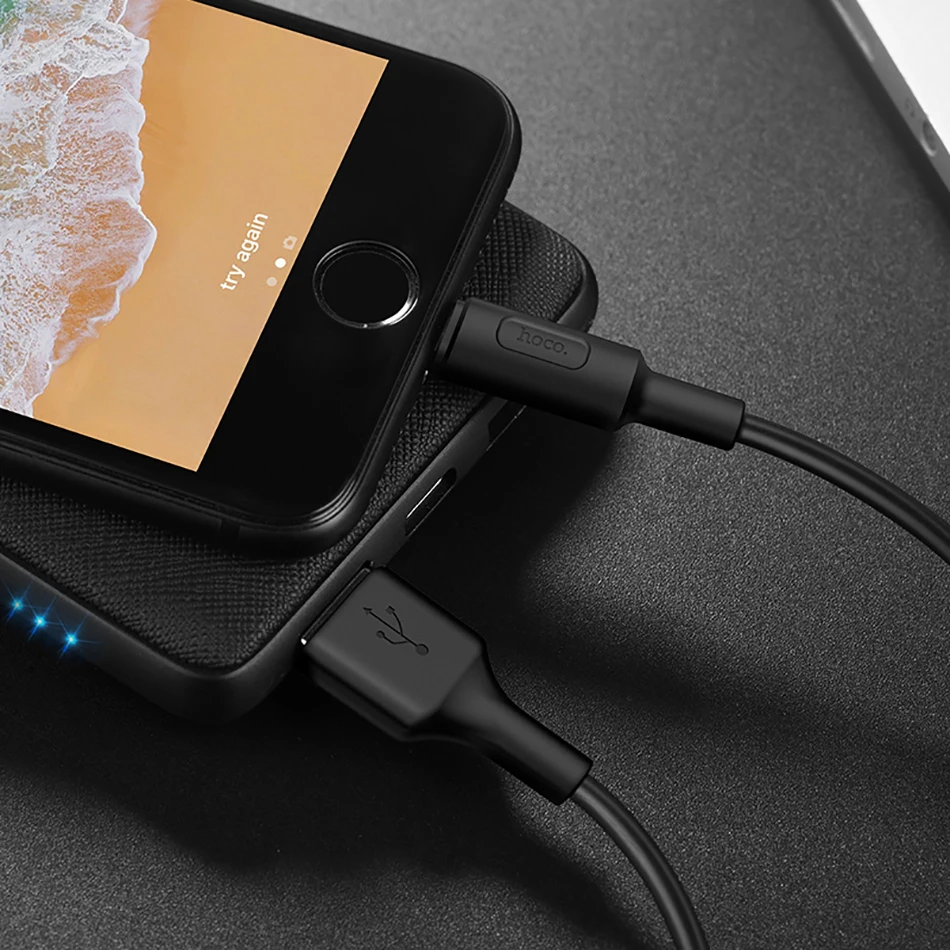 HOCO для Lightning iPhone кабель зарядное устройство Xs Max XR USB кабель 2A Быстрая зарядка для iPhone 8 Plus 7 5 для iPhone кабель