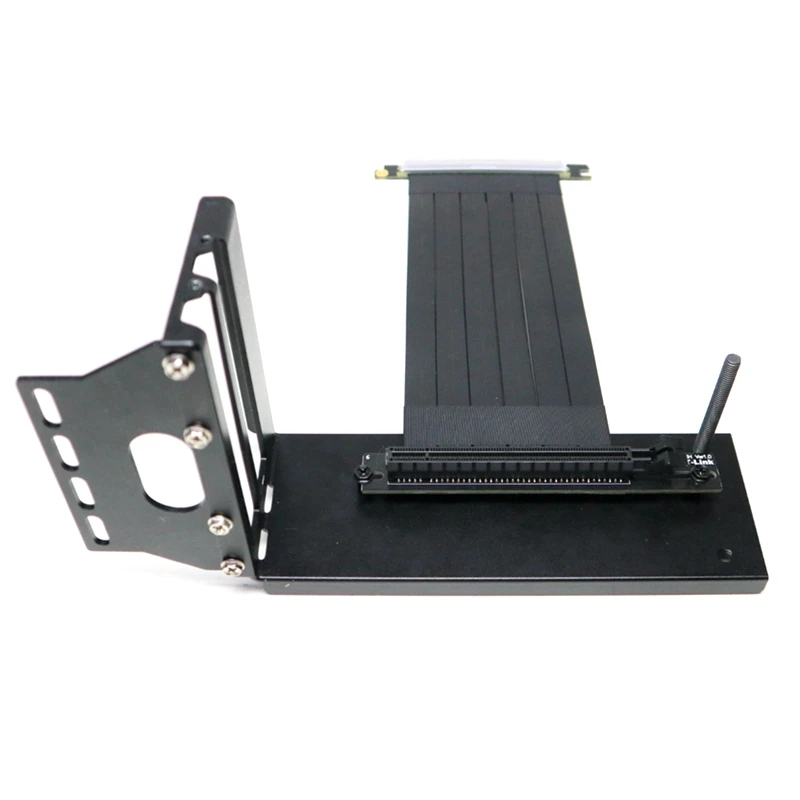 ADT-Link Graphics Cards Vertical Bracket PCIe 3.0 x16 graphics video card to PCIe 3.0 x16 slot extension cable for ATX PC-Case