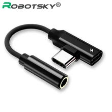 Usb type C до 3,5 мм адаптер для Xiaomi Mi 8 6 huawei P20 Pro type-C OTG зарядный кабель Jack 3,5 мм удлинитель для наушников
