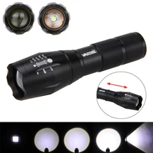 Масштабируемый полицейский Тактический XML T6 6000лм Белый светодиодный фонарик 5 режимов охотничий фонарь