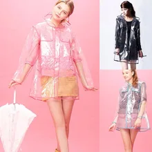 

Fashion Transparent Raincoat Men Women Unisex Poncho Hoodie Waterproof Windbreaker Raincoats Outdoor Hiking Rainwear 4 Colors