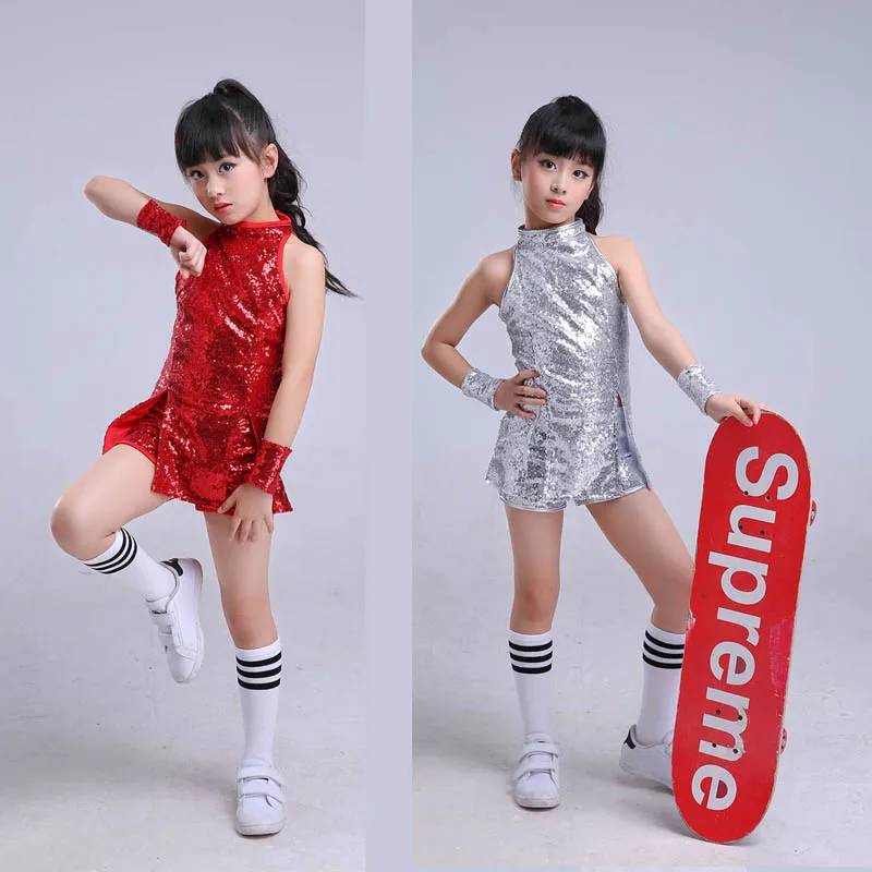 ChildrenstageDancewearKidhiphopgreenJazzDancecostumeclothes