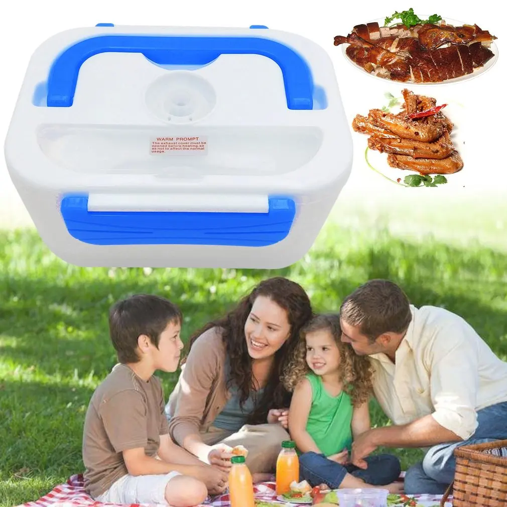 

Double-layer 1.25L Rice Cooker Electric Meal Box Thermal Insulation Food Container Multifunction Electric Heating Lunchbox EU