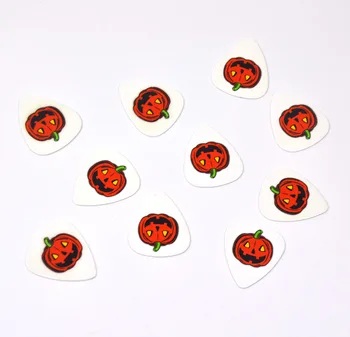 

10 pcs Pumpkin Jack-o'-lantern Medium 0.71mm Guitar Picks Plectrum Thanksgiving