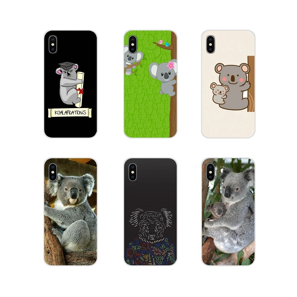 Милый гибкий чехол Koala для HTC One U11 U12 X9 M7 M8 A9 M10 E9 Plus Desire 630 530 626 628 816 820 830 прозрачный