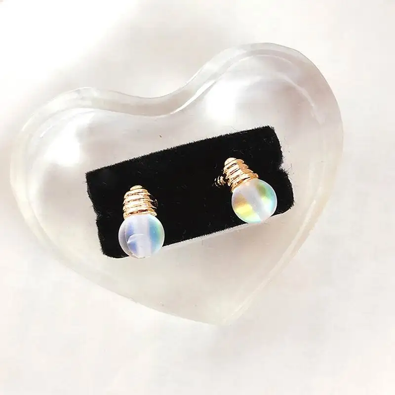 

Korean Small Bulb Stud Earrings For Women Girls 2019 New Mini Earrings Personality Simple Trendy Jewelry Wholesale