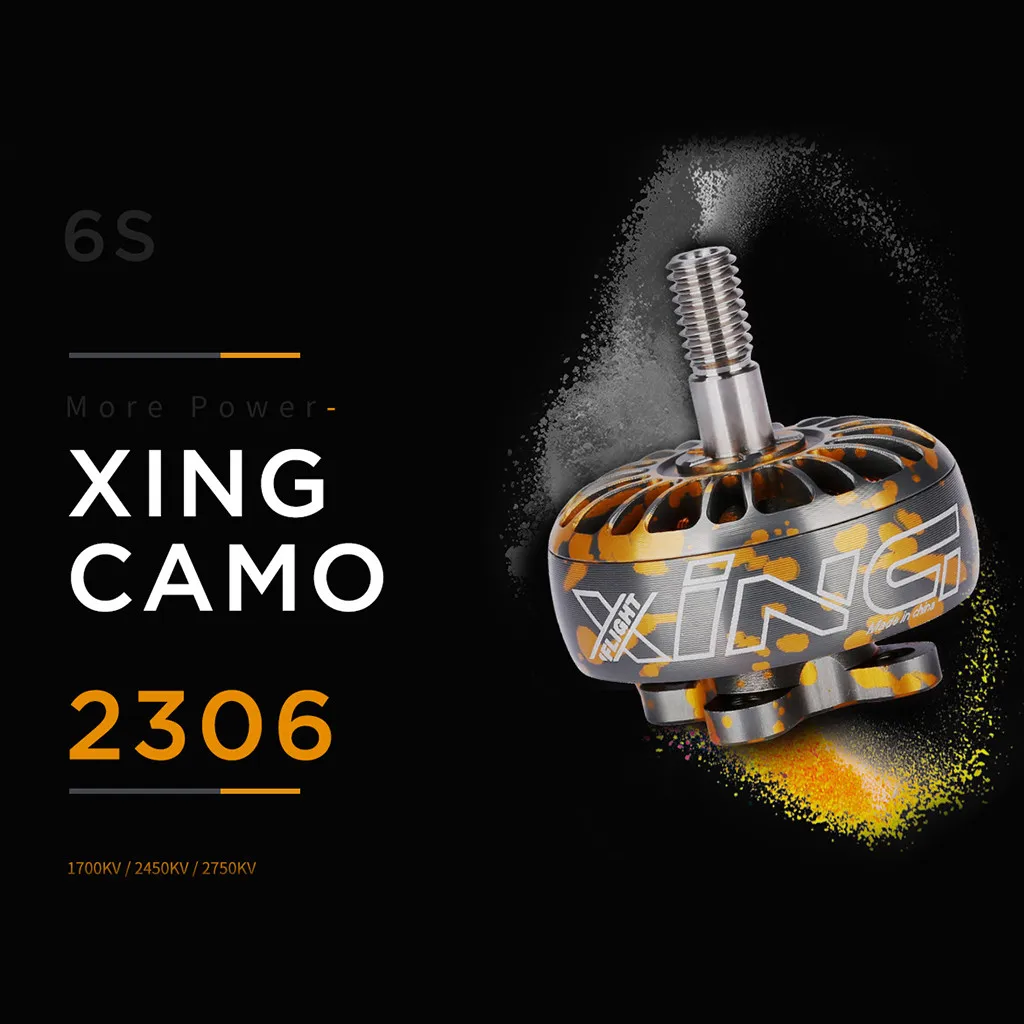 

iFlight XING Camo 2306 1700KV 2450KV 2750KV Brushless Motor 2-4S For RC Drone Accessories Toys for Children