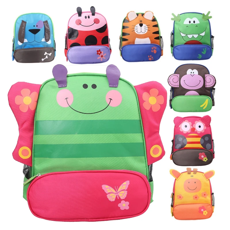 

Small Cute Kids School Bag Colorful Cartoon Animal Kindergarten Primary School Backpacks for Little Girls, Boys Children Toddler