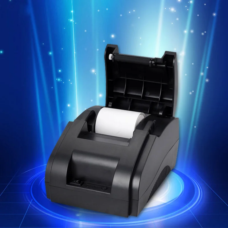 Черный USB Порт 58 мм термальный Чековый pirnter POS принтер для билетов | Компьютеры и