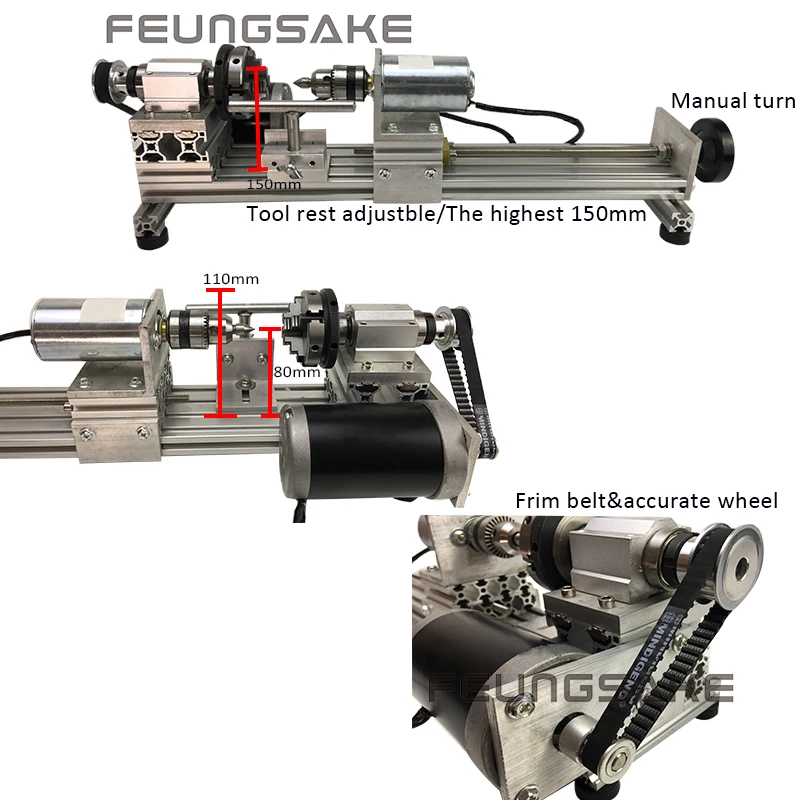 3jaws wood lathe 63mm chuck