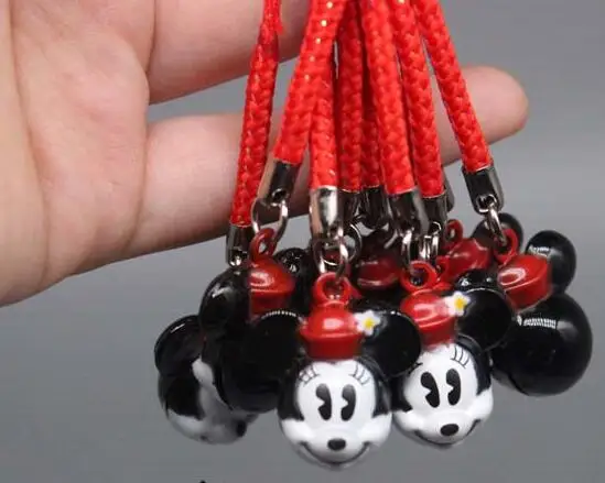 Новая партия 10 шт милый мультфильм Микки Минни 3D кулон сотовый телефон ремешок с