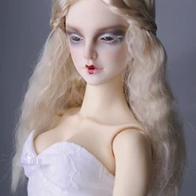 Новое поступление Bjd SD кукольный парик 1/3 1/4 1/6 светлый блонд провода Волнистые супер Dollfile парик