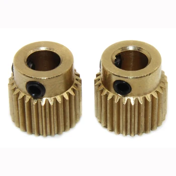 

2pcs 3D printer accessories 26 teeth feed gear feeding wire feed wheel brass special extrusion wheel gear