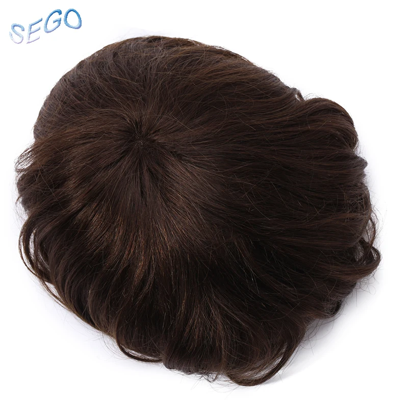 SEGO 6 &quot* 8&quot дюймов прямые кружевные с ПУ мужские Натуральные Цветные не Реми 100%