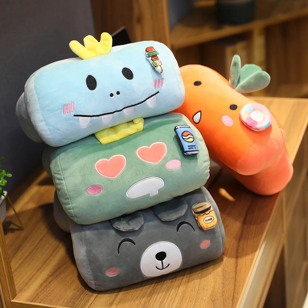 

Lovely Dinosaur Rabbit Cat Animal Cartoon Hollowing out Plush U Shape Neck Pillow Travel Car Home Pillow Nap Pillow Health Care