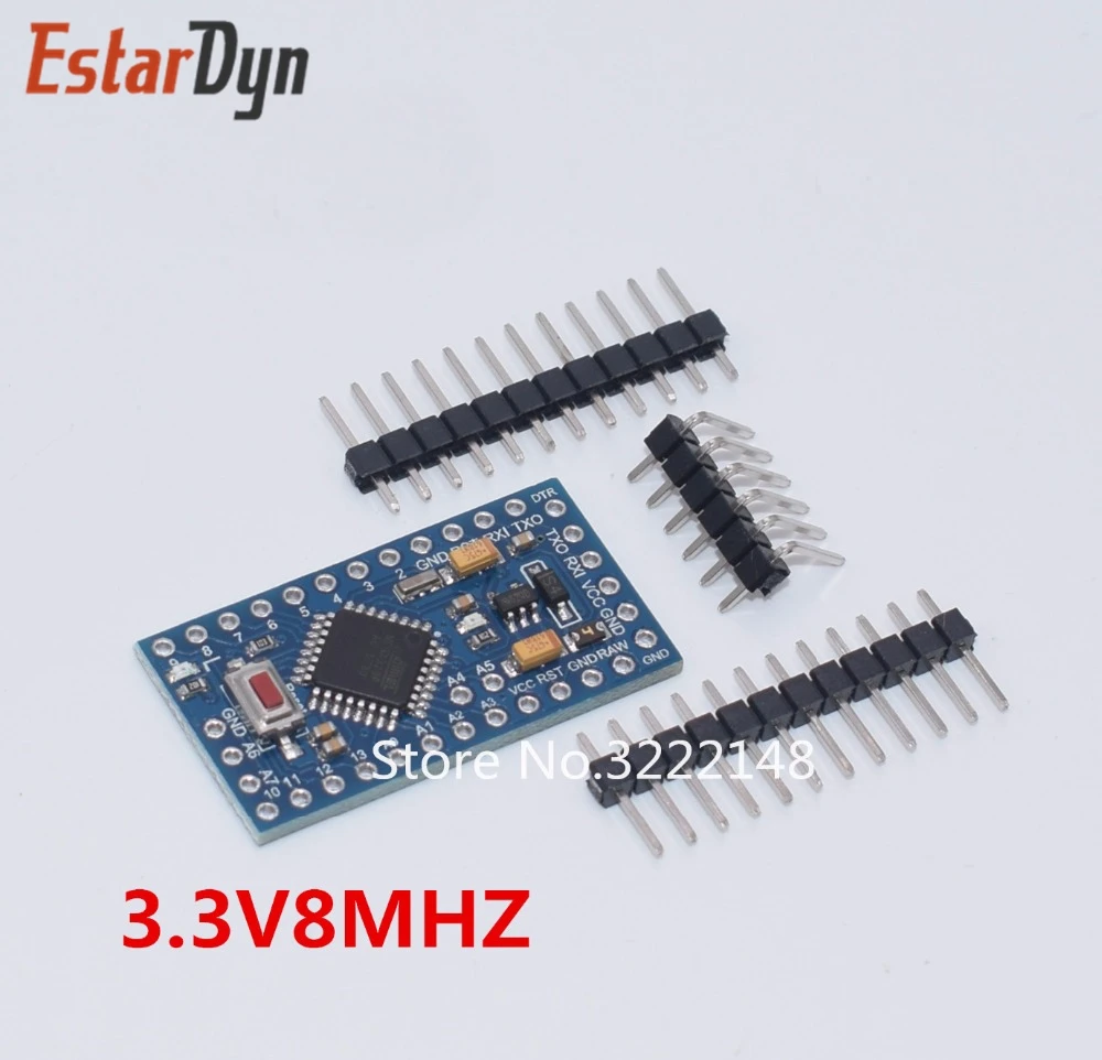 

1pcs Pro Mini 328 Mini 3.3V/8M ATMEGA328 ATMEGA328P-AU 3.3V/8MHz
