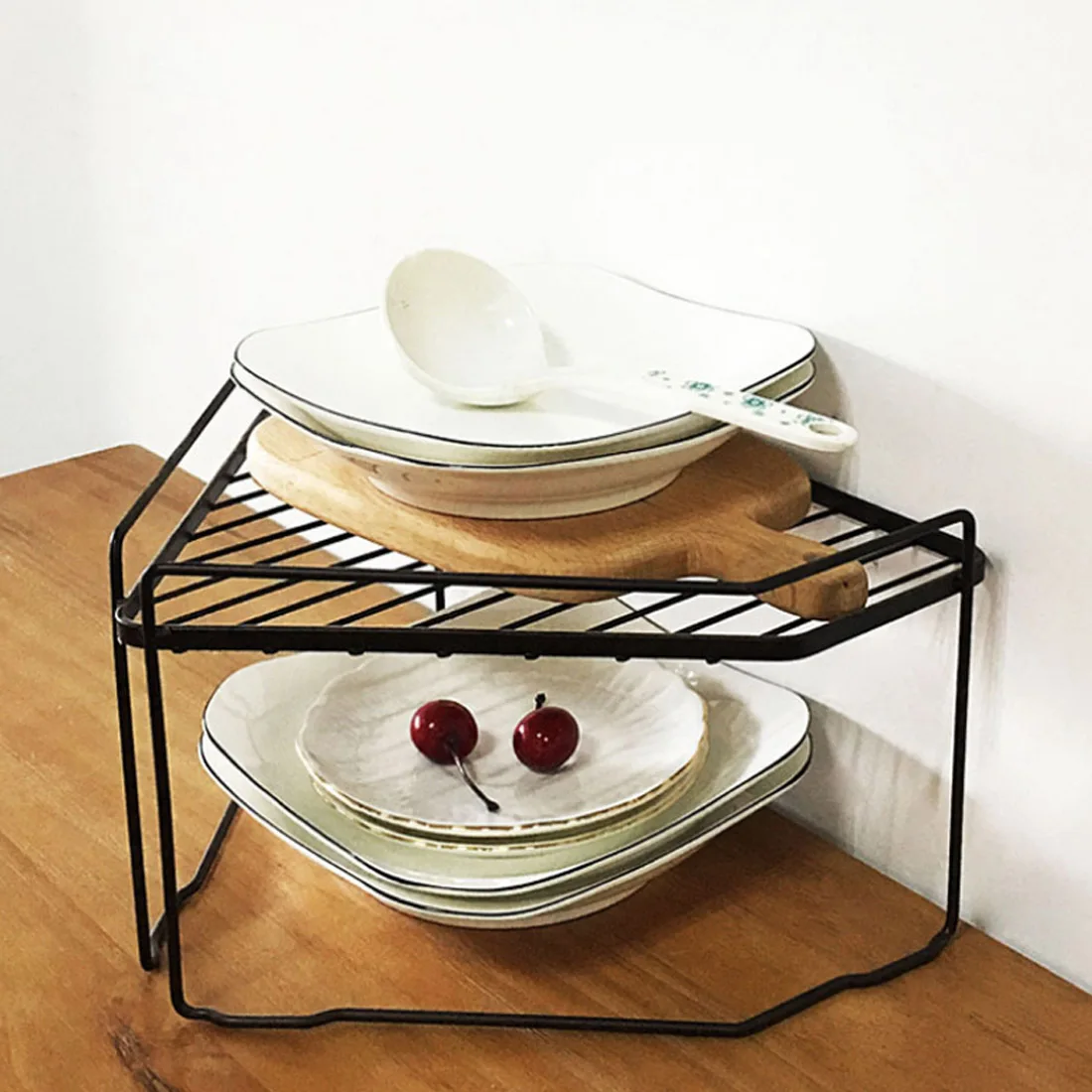  Kitchen Household Corner Storage Shelf Rack Triangular Combined Shelf