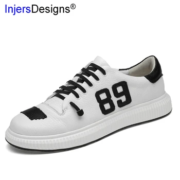 

New Arrival Casual Men Shoes High Quality Genuine Leather Sneakers Lace-Up Comfortable Mens Trainers Fashion Skateboarding Shoes