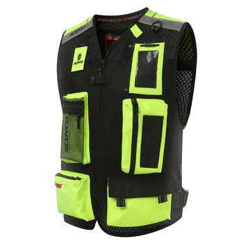 

Scoyco JK46 Motocross Motorcycle Reflective Vest Auto Racing ATV MX Sleeveless Jacket Reflective Safety Coat Protective