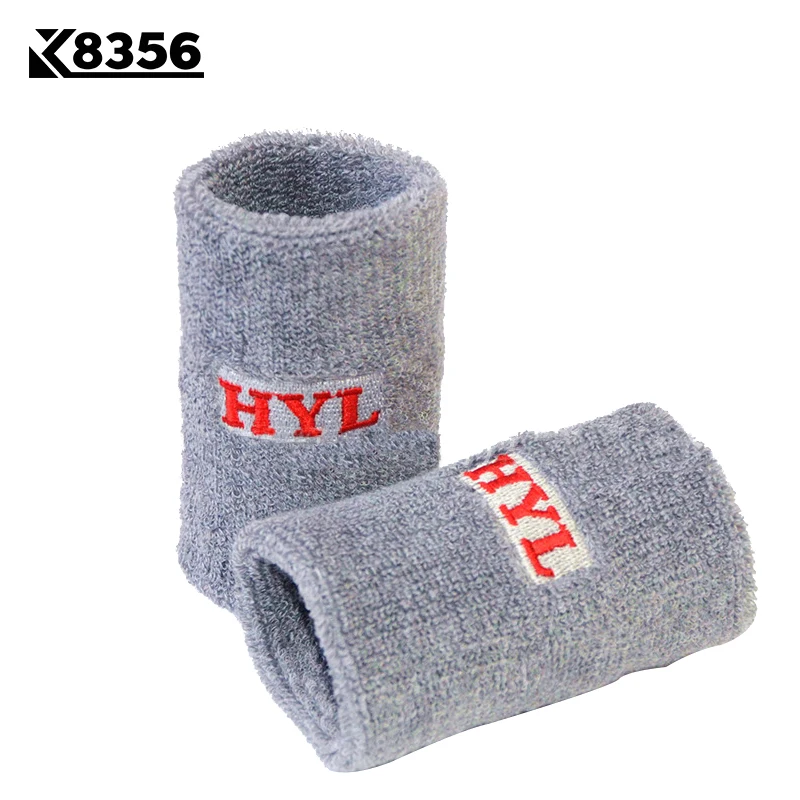 

K8356 Breathable Polyester Sport Wristband Sweat Absorption Fitness Wrist Wraps Tennis Volleyball Sports Safety Wrist Support