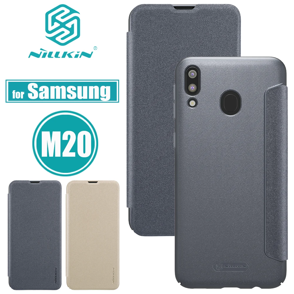 Nilkin для samsung Galaxy M20 чехол s Nillkin жесткий PC PU Флип кожаный чехол для смартфона задняя крышка чехол для samsung Galaxy M20 Capa