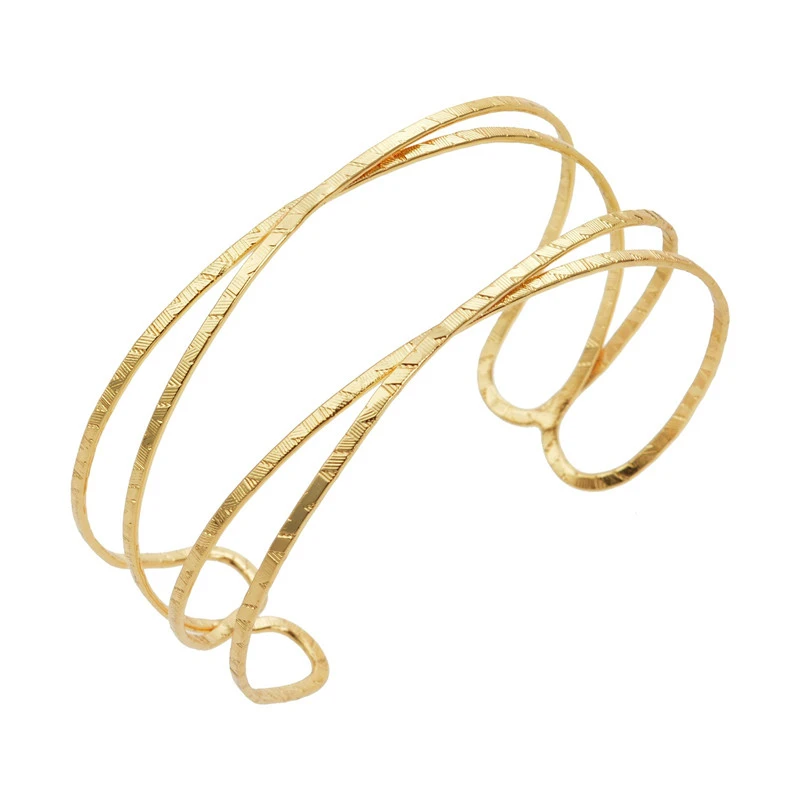 LZHLQ браслеты-манжеты для женщин, брендовые большие богемные модные браслеты в богемном стиле, индийские браслеты и браслеты для девушек, женские милые ювелирные изделия для девушек - Окраска металла: Gold