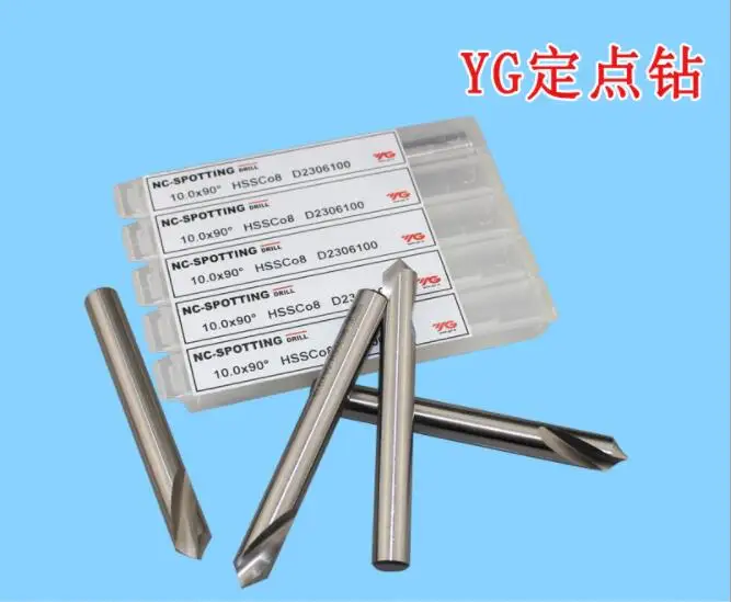 

Free Shipping D2306 Series Original Korea YG HSSCo8 NC-Spotting Drills CNC Tools 3-20x90 10Pcs/Lot