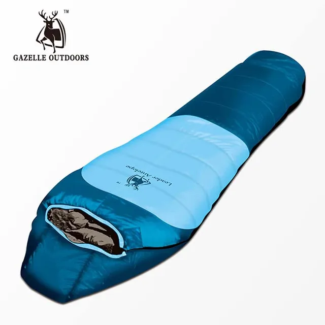 Best price at $126 Cheap Outdoor winter white eiderdown mummy type down sleeping bags filled with 1600g