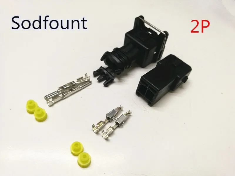 5 set EV1 Fuel Injector Plug Car Waterproof 2 Pin way Electrical Wire Connector Plug automobile Connectors