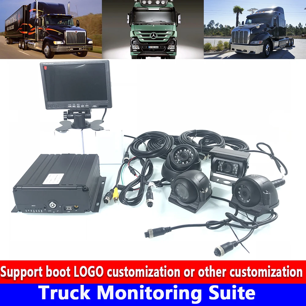 AHD960P/720 P 256G SD карта аудио и видео 4-канал PAL/NTSC грузовик набор для мониторинга полуприцеп/мук/тяжелой техники