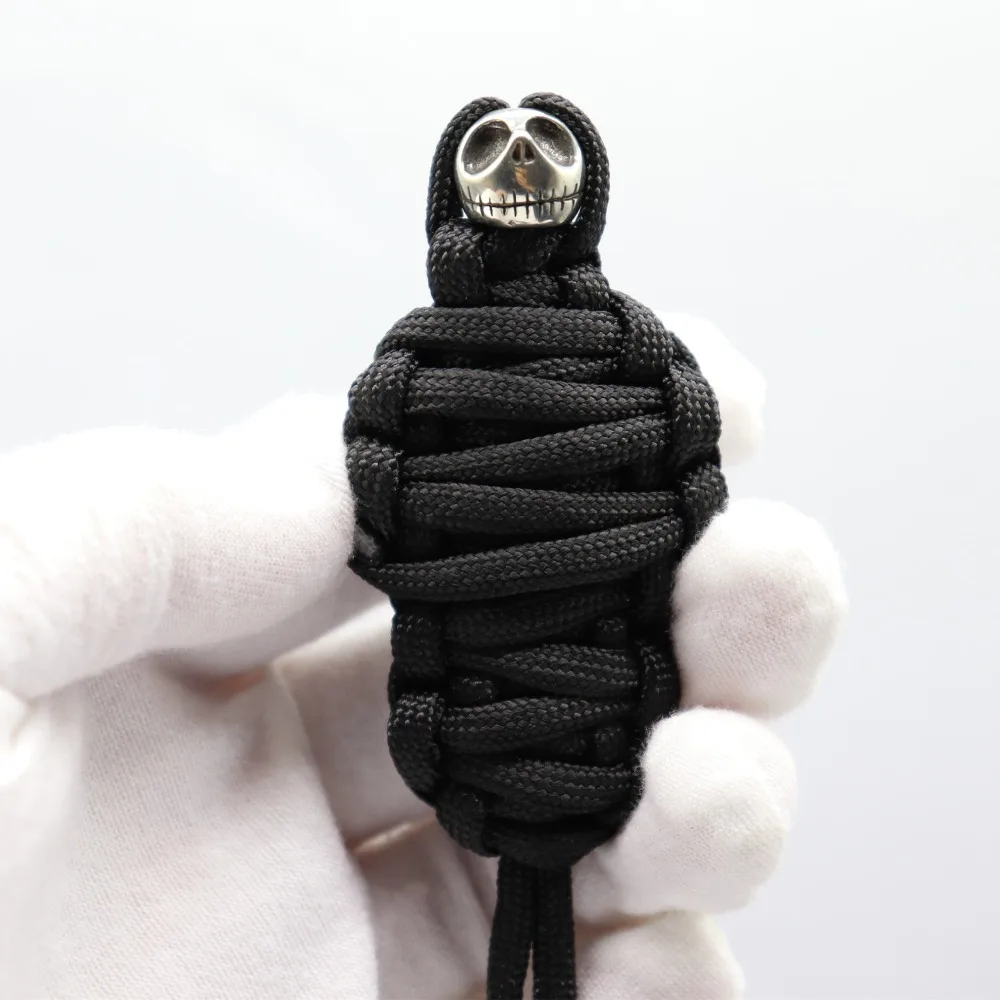 2M 7 Core Paracord Pure Copper DIY Mummy Pumpkin Knife Beads Brass Halloween Skull Beads Rope EDC Tools Survival Paracord Beads