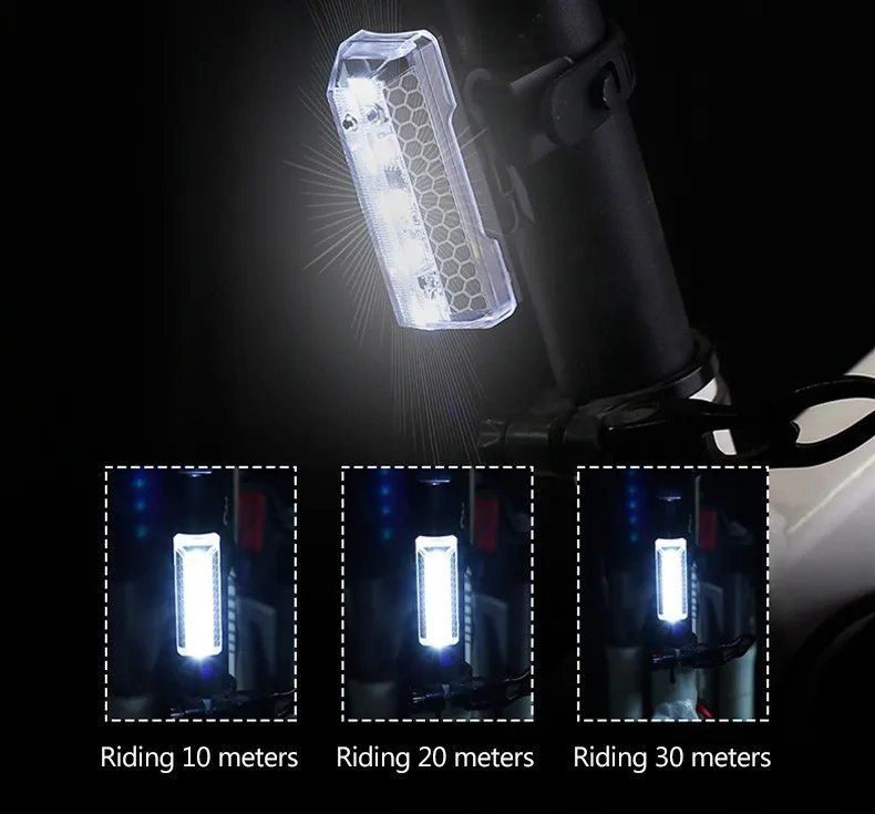 Perfect GENIU Tail Light For Bicycle Light Bike Flashlight 5 Modes LED USB Rechargeable Cycling Taillight Bicycle Rear Lights 7