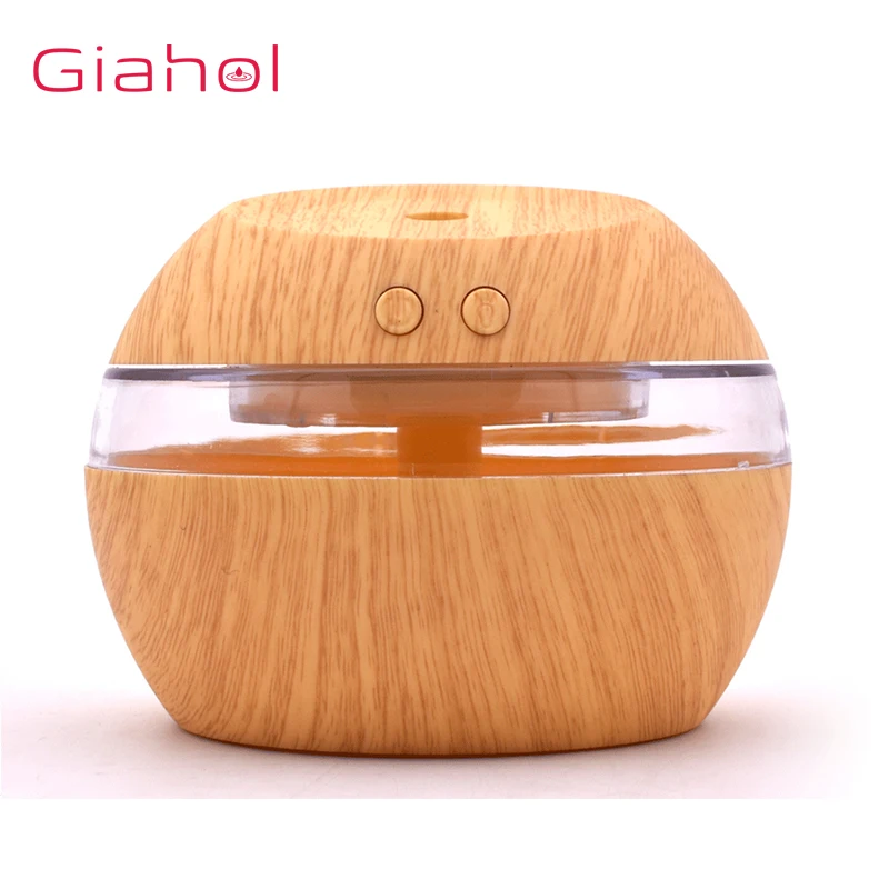 

300ml Portable Ultrasonic Aroma Humidifier USB Aromaterapy Diffuser Wood Grain LED Night Light Cool Mist Maker For Home Office