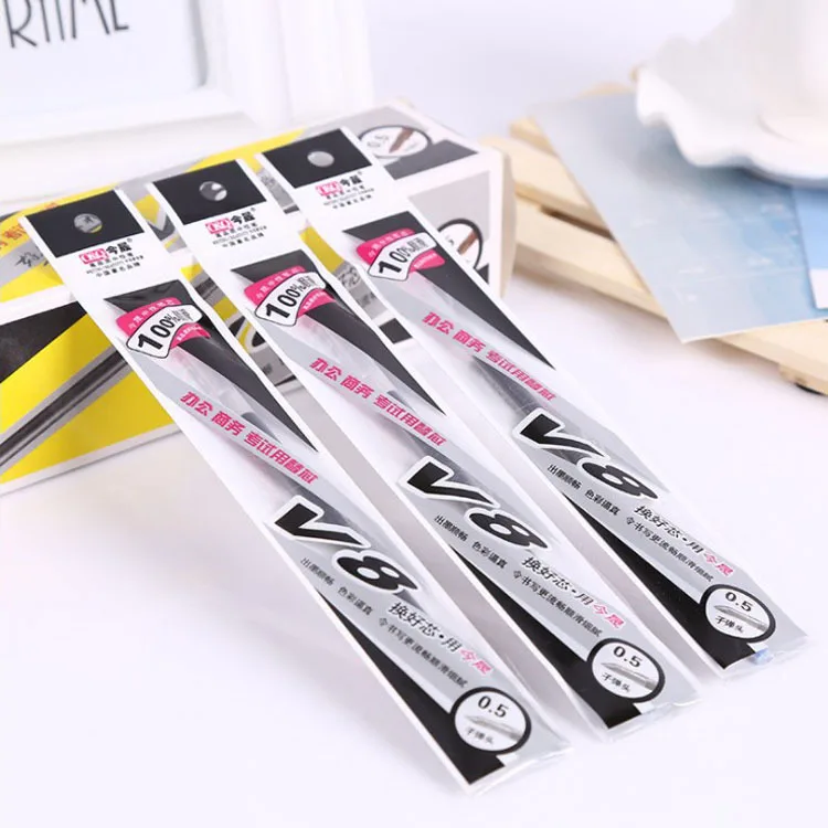 

20pcs Office Supplies boxed Bullet head 0.5mm Carbon black neutral pen core core Neutral pen core wholesale