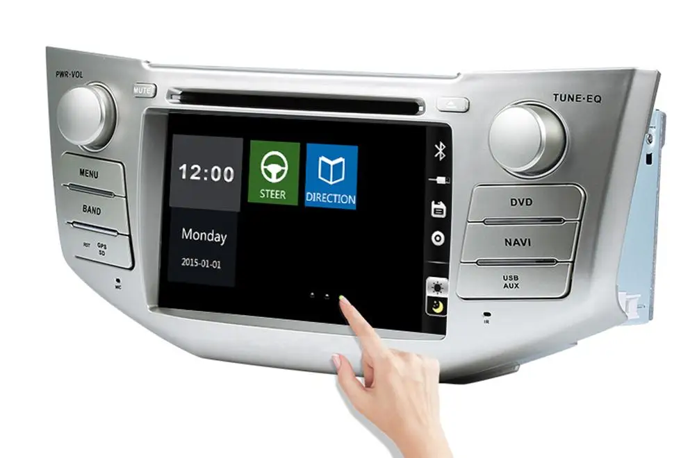 7 дюймовый автомобильный DVD плеер с GPS (опционально) аудио радио стерео CANBUS AUX BT/TV